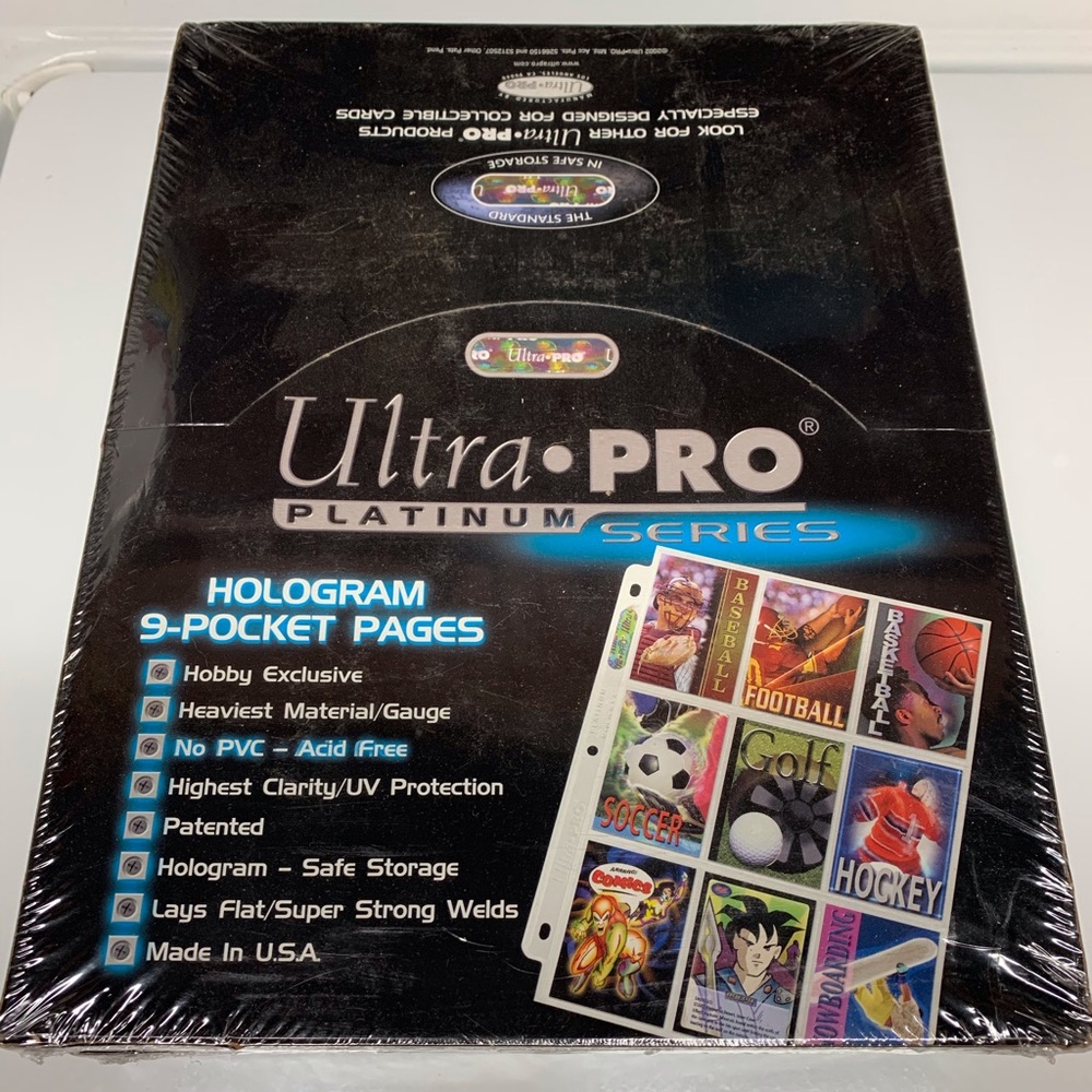 Ultra-Pro hologram 9 pocket protectors